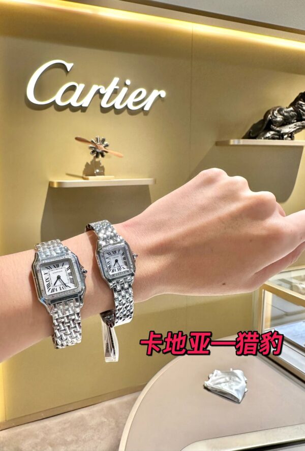 Cartier Leopard Series W4PN0008 (Medium Size with Gold Bezel)