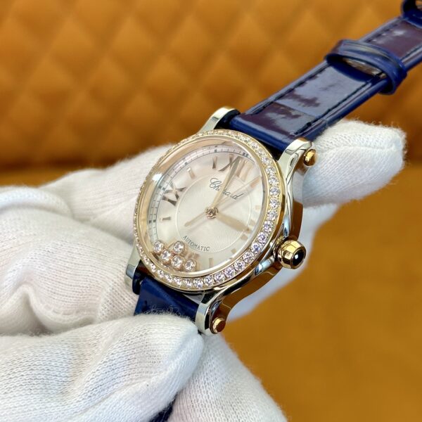 Chopard Happy Sport Ref. 278608-6003 (Blue Diamond Bezel)
