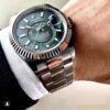 Rolex Sky-Dweller m336934-0001 (Green Dial, Three-Piece Link Bracelet)