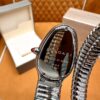 BVLGARI SERPENTI Series 103524 (Silver, Stainless Steel, Diamond Bezel, White Lacquered Dial, Pink Spinel Crown, Swiss Quartz Movement)